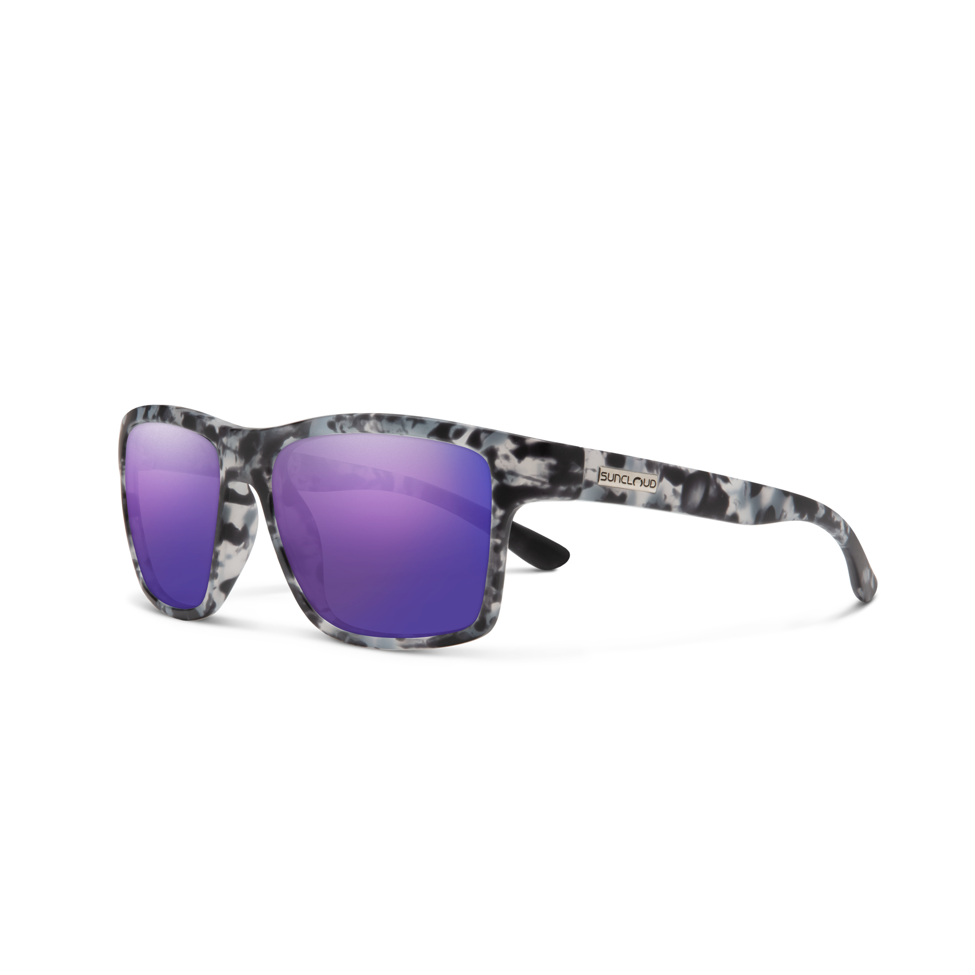 A-Team, Matte Ice Tortoise + Polarized Purple Mirror Lens, hi-res